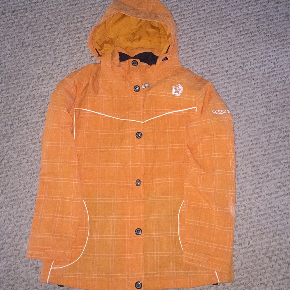 Orange ski jacket❄️